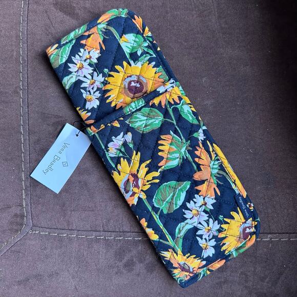 Vera Bradley Handbags - Rare HTF Vera Bradley Sunflowers Hot Tool Sleeve Curling Iron Straightener Cover